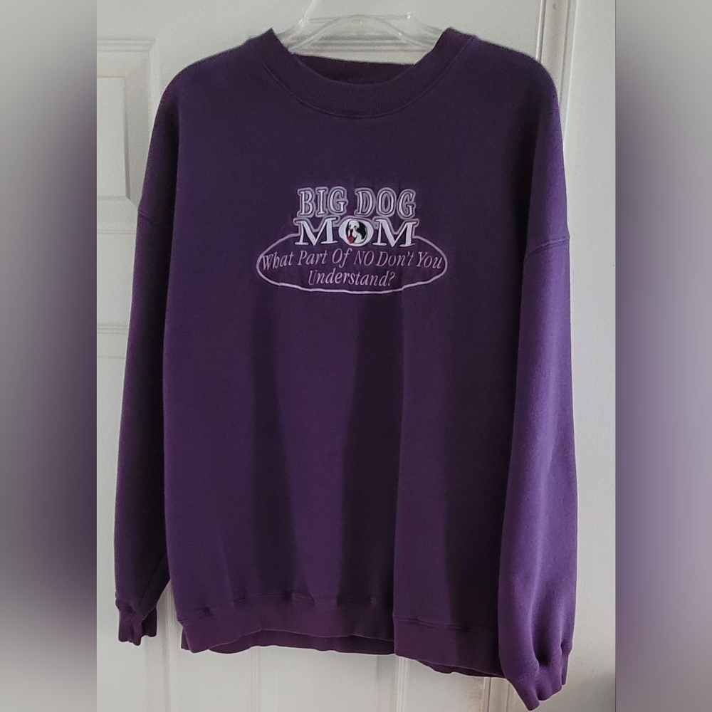 Vintage Big Dog Mom Crew Sweatshirt